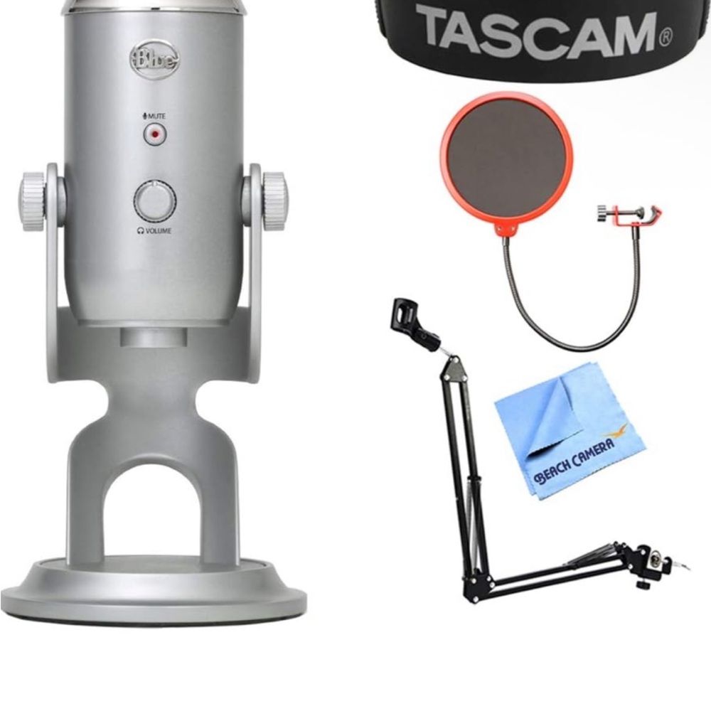 NWT Blue Yeti Ultimate USB Microphone, Tascam Closed-Back Prof Headphones & More
